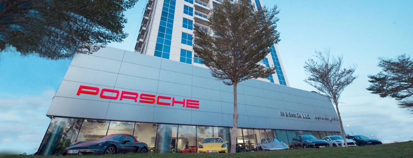 Audi Porsche Service Center Abu Dhabi front